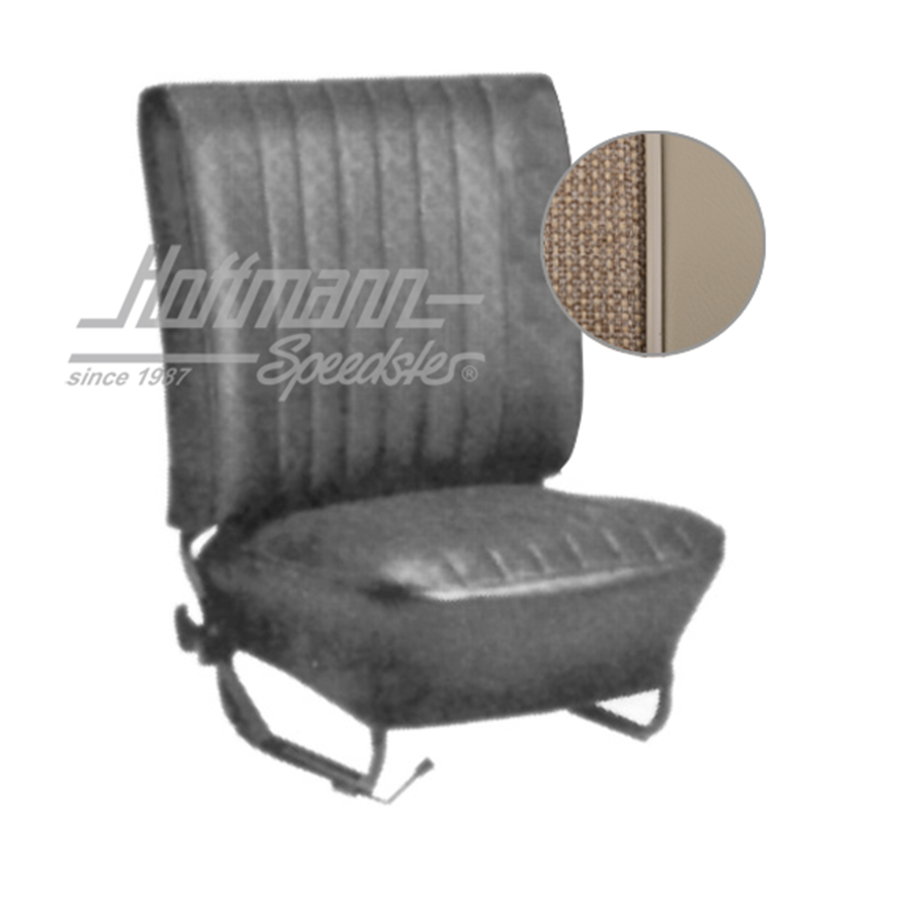 Sitzbezüge,Lim.,64-67,Tweed, beige/weiß