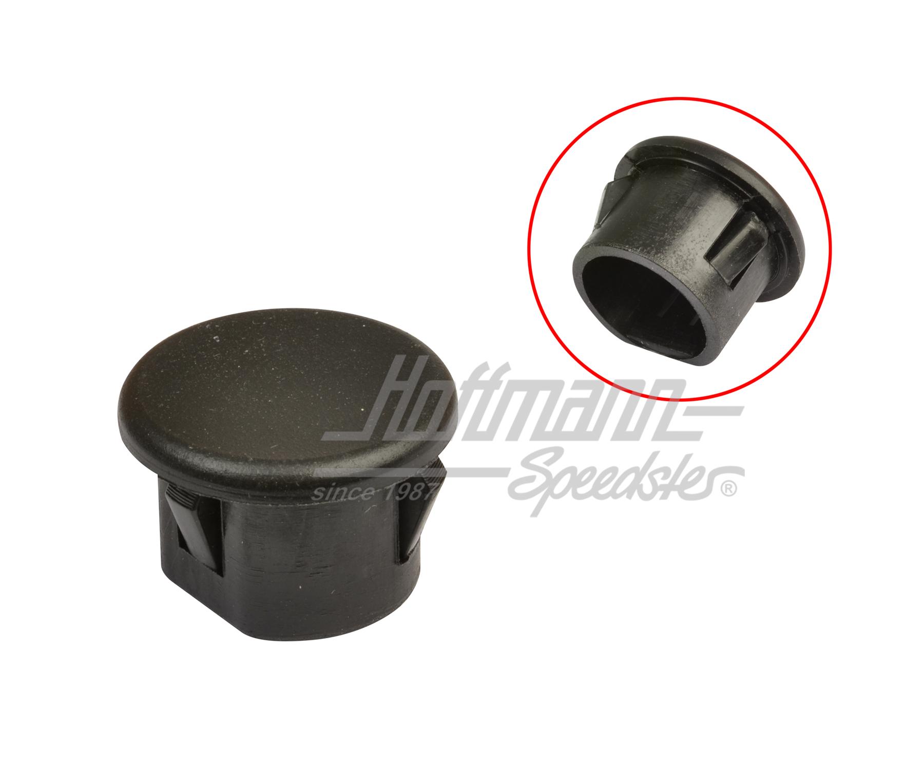 Stopfen, Armaturenbrett, 19.8mm, schwarz