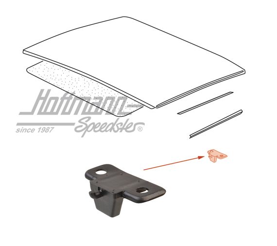 Halter, Targadach, hinten, 914, L/R