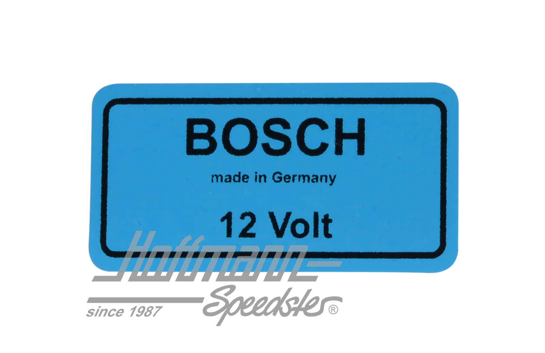 Aufkleber "12 Volt", Zündspule, blau Aufkleber "12 Volt", Zündspule, blau
