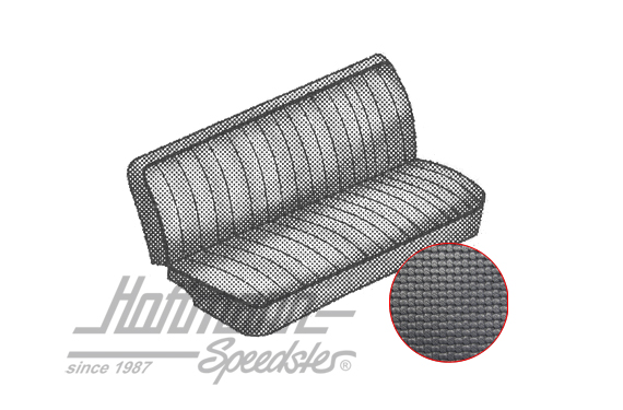 Sitzbezüge, Doka, hinten, 64-73, schwarz Sitzbezüge, Doka, hinten, 64-73, schwarz