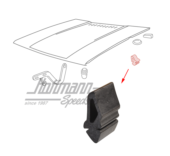 Anschlagpuffer, Motorhaube, Golf 1