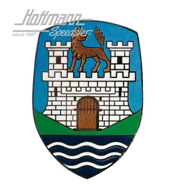 Haubenemblem, 8.52-7.59, farbig