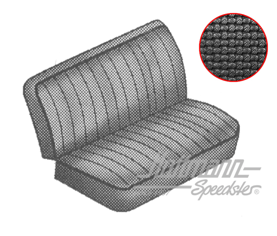 Sitzbezüge, Mittelbank 3/4,50-66,schwarz Sitzbezüge, Mittelbank 3/4,50-66,schwarz