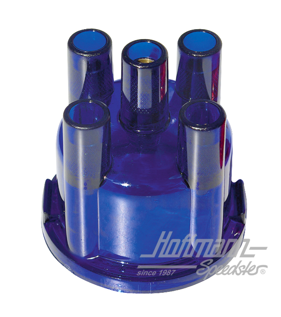 Verteilerkappe, transparent, blau Verteilerkappe, transparent, blau