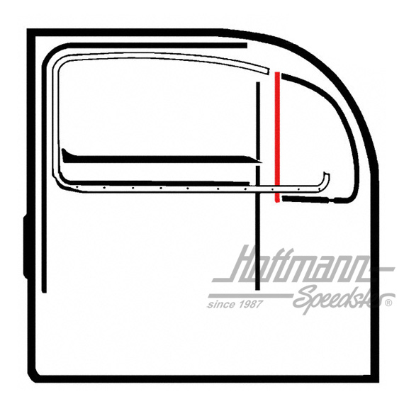 Dichtung, Drehfenster, senkrecht, 8.64- Dichtung, Drehfenster, senkrecht, 8.64-