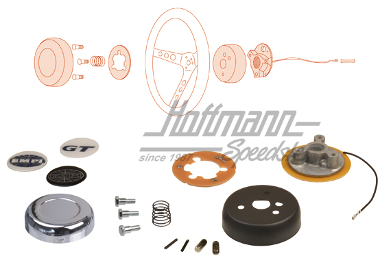 Lenkradnabe (Adapter), Empi, 74-86 Lenkradnabe (Adapter), Empi, 74-86