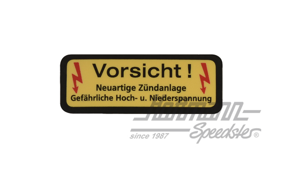 Aufkleber "Hochleistungszündspule" Aufkleber "Hochleistungszündspule"