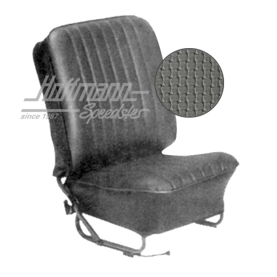 Sitzbezüge, Limousine, 57-64, Korbmuster, grau