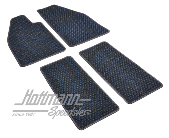 Fußmatten, Kokos, 57-59, blau/schwarz Fußmatten, Kokos, 57-59, blau/schwarz