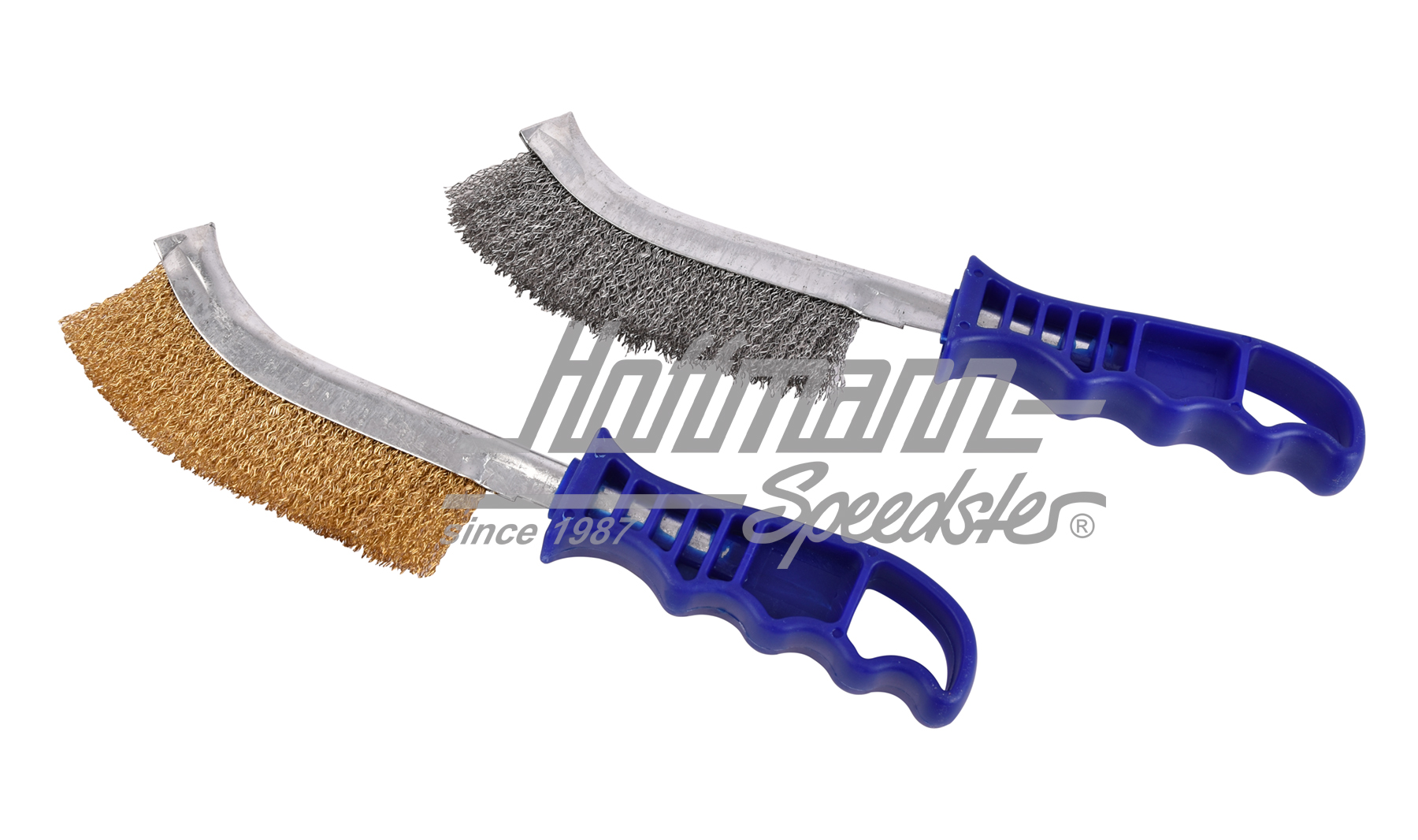 Drahtbürstensatz, Stahl + Messing, 2tlg.