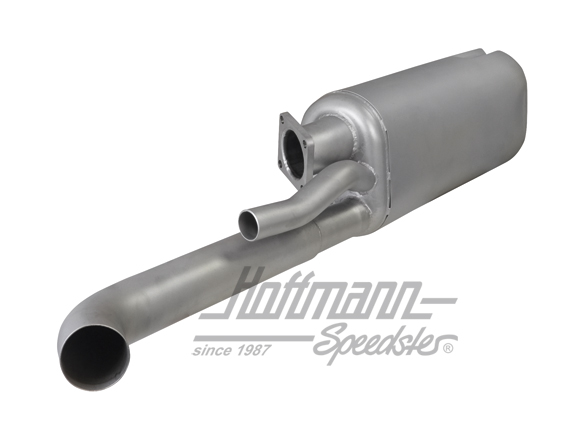Auspufftopf, Edelstahl, Bypass-System, 75-77