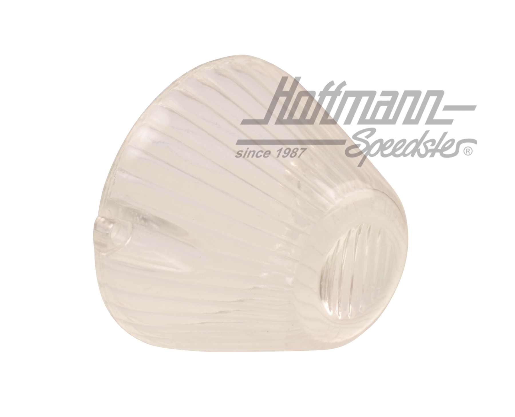 Blinkerglas, Typ 3, -7.63, weiß Blinkerglas, Typ 3, -7.63, weiß