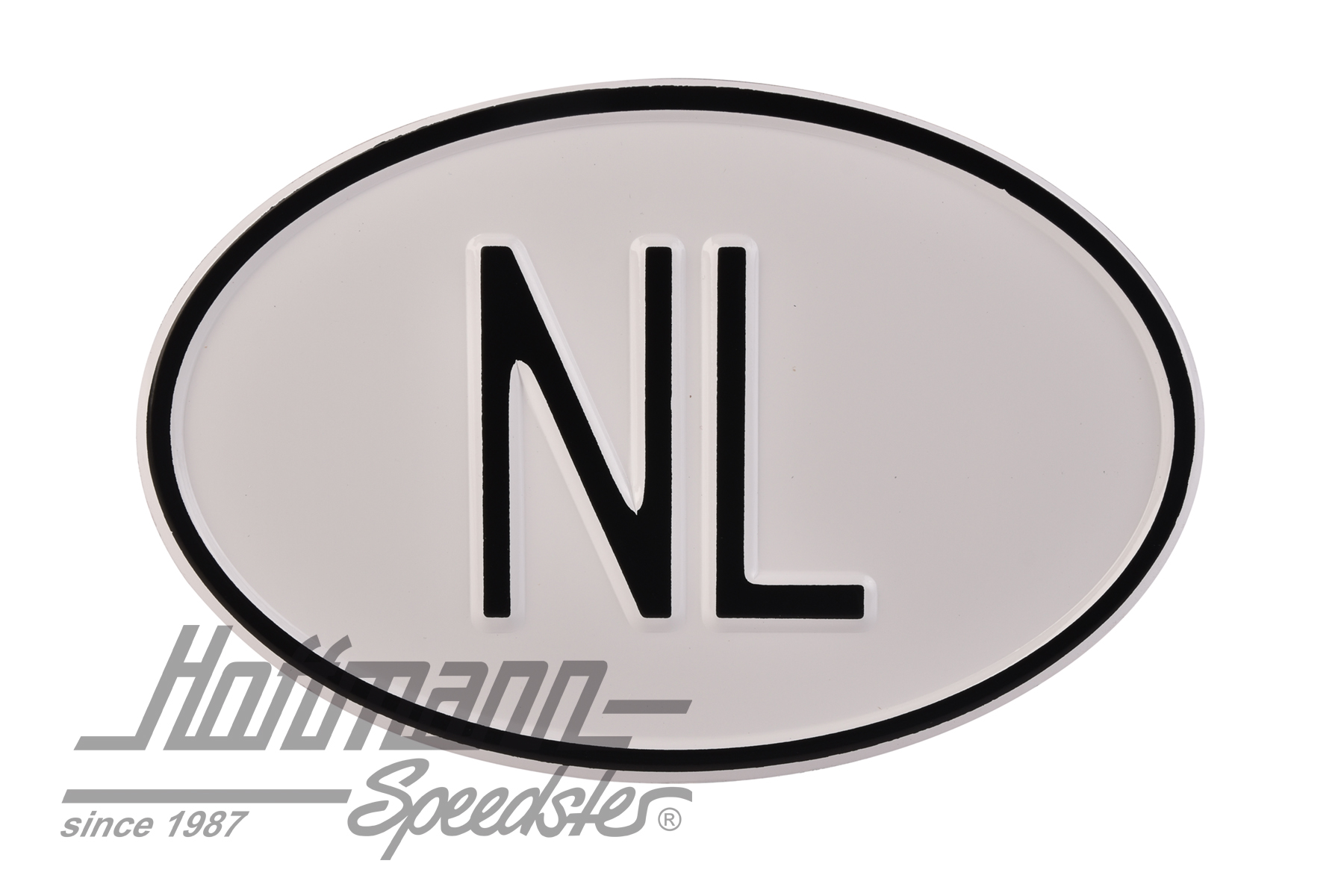 Nationalitätsschild "NL", Aluminium