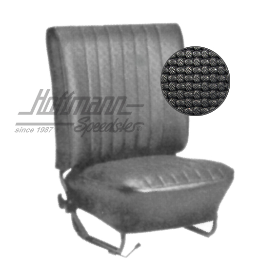 Sitzbezüge, Limousine, 67-72, Korbmuster, schwarz
