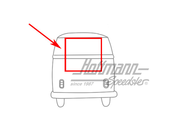 Heckklappendichtung, Bus T2, 8.71-7.79 Heckklappendichtung, Bus T2, 8.71-7.79