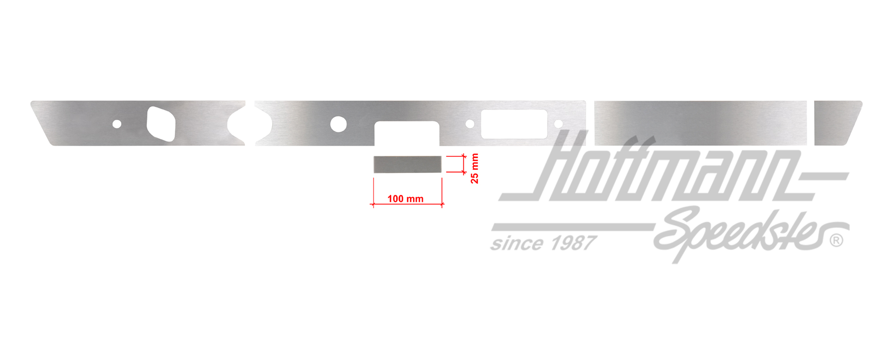 Blende, Armaturenbrett, 911, 100x25mm Blende, Armaturenbrett, 911, 100x25mm