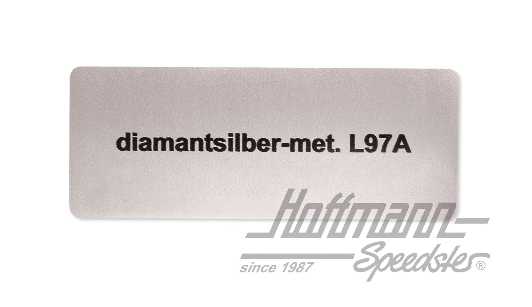 Aufkleber, Farbnummer L97A,diamantsilber