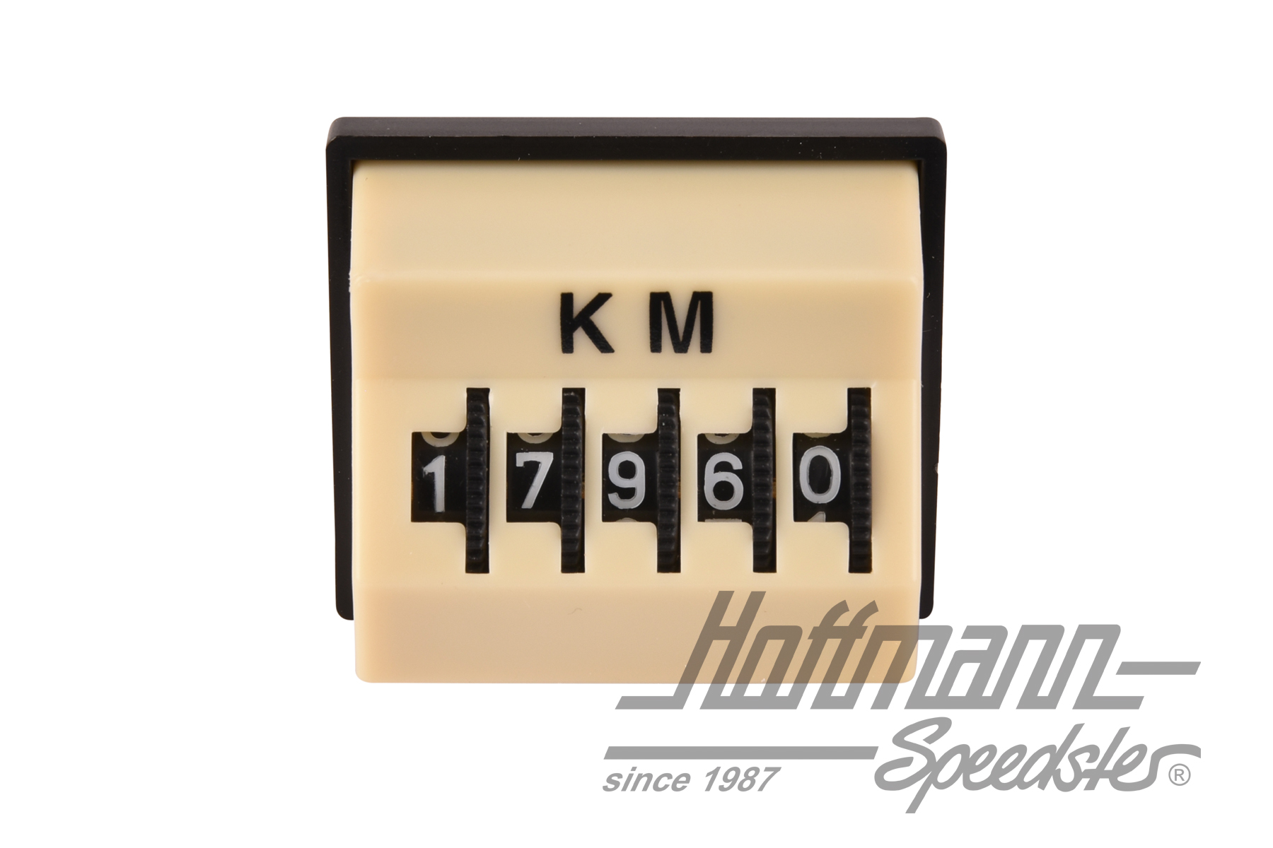 Tageskilometerzähler, "KM", ivory