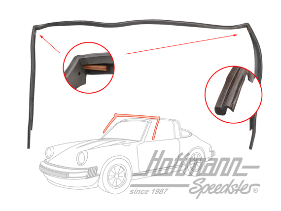 Dichtung, Frontscheibenrahmen, 67-69 Dichtung, Frontscheibenrahmen, 67-69