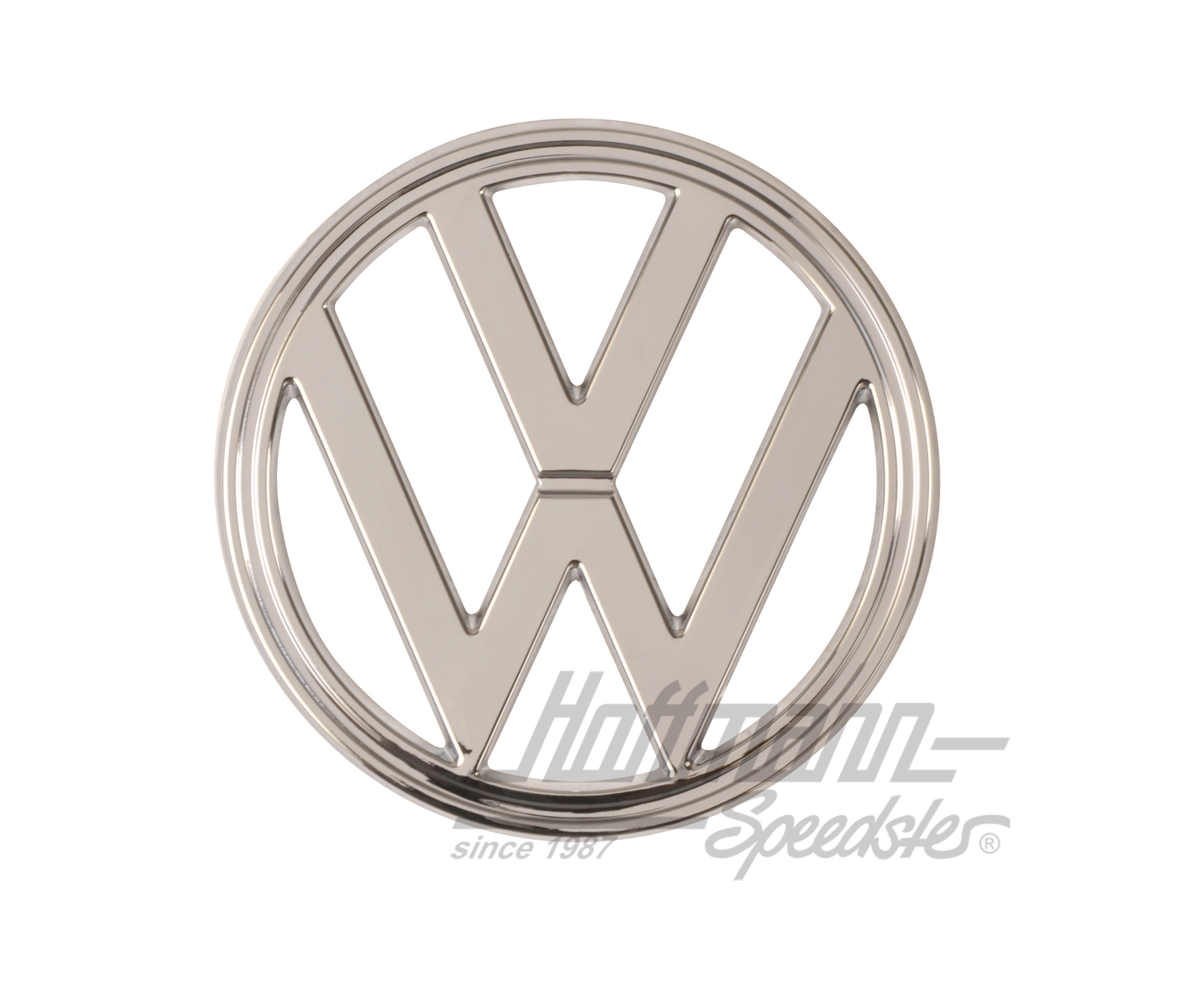 Emblem, vorne, Bus T2, 180mm, Chrom