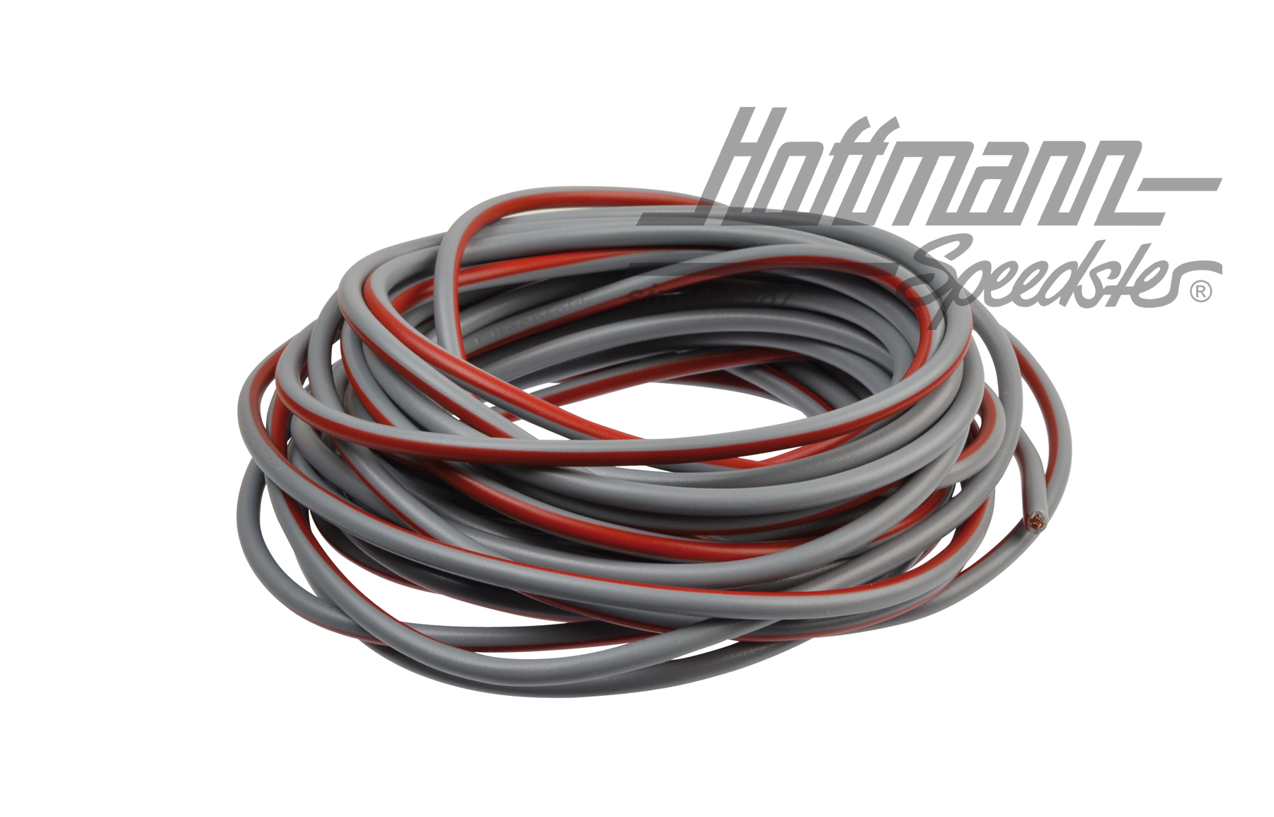 Elektrokabel, 1.5 mm²,5lfm.,grau/rot