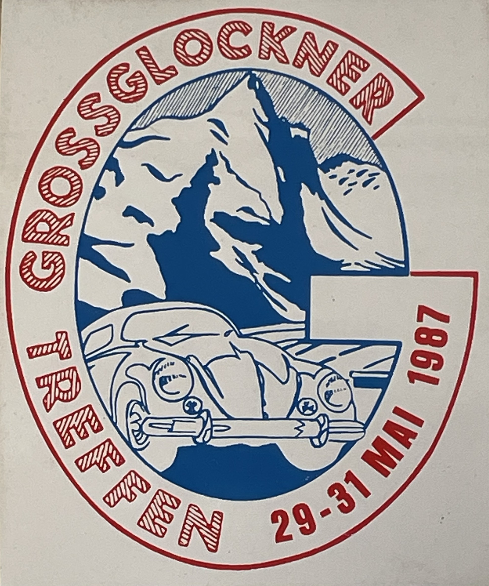 Aufkleber "Großglockner-Treffen 1987"