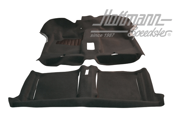 Teppichsatz, Golf 1 Cabrio, schwarz