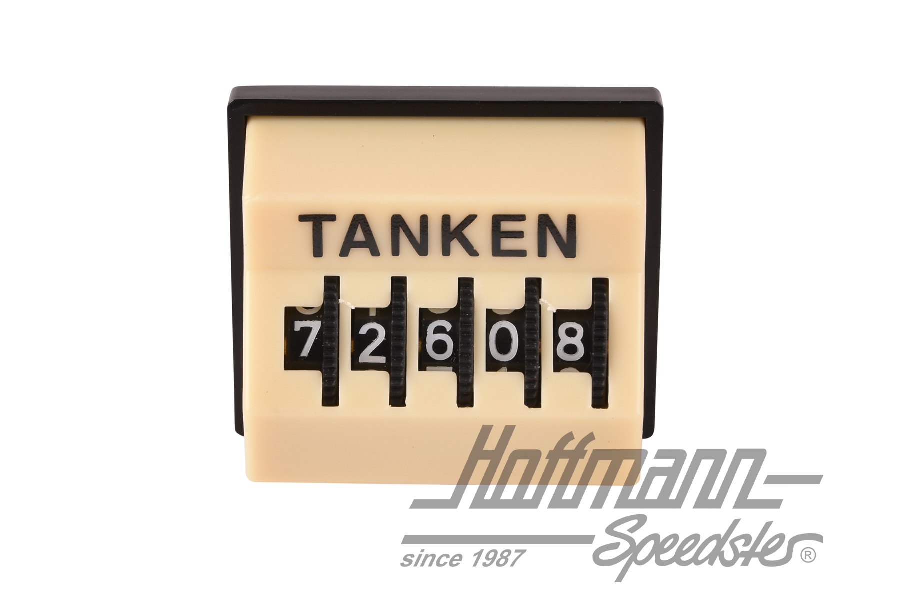 Tageskilometerzähler, "Tanken", ivory