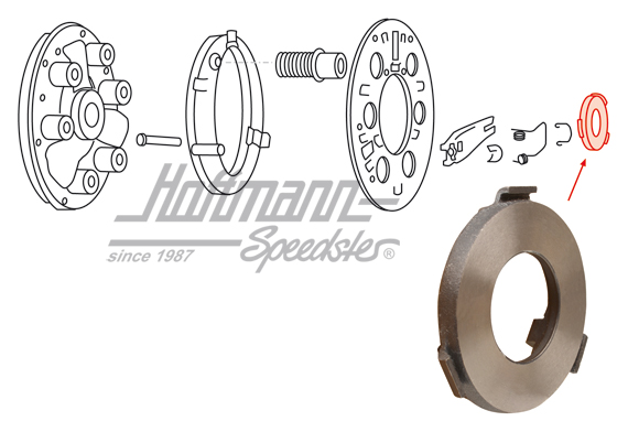 Ring, Druckplatte, 3 Arme/Ausrücklager Ring, Druckplatte, 3 Arme/Ausrücklager