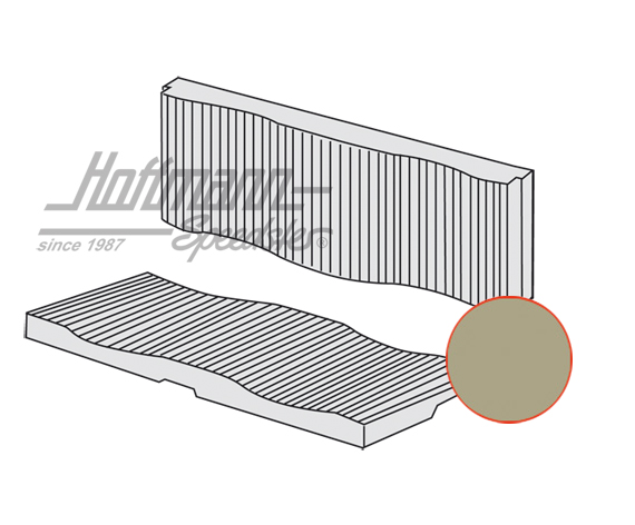 Sitzbankbezug, Karmann Coupé,55-71,beige Sitzbankbezug, Karmann Coupé,55-71,beige