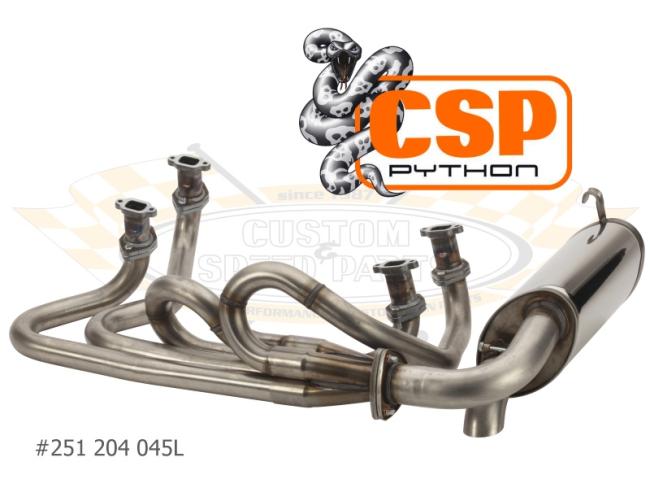 Auspuffanlage Python, Typ4 79- in Typ1, 45mm Edelstahl Auspuffanlage Python, Typ4 79- in Typ1, 45mm Edelstahl