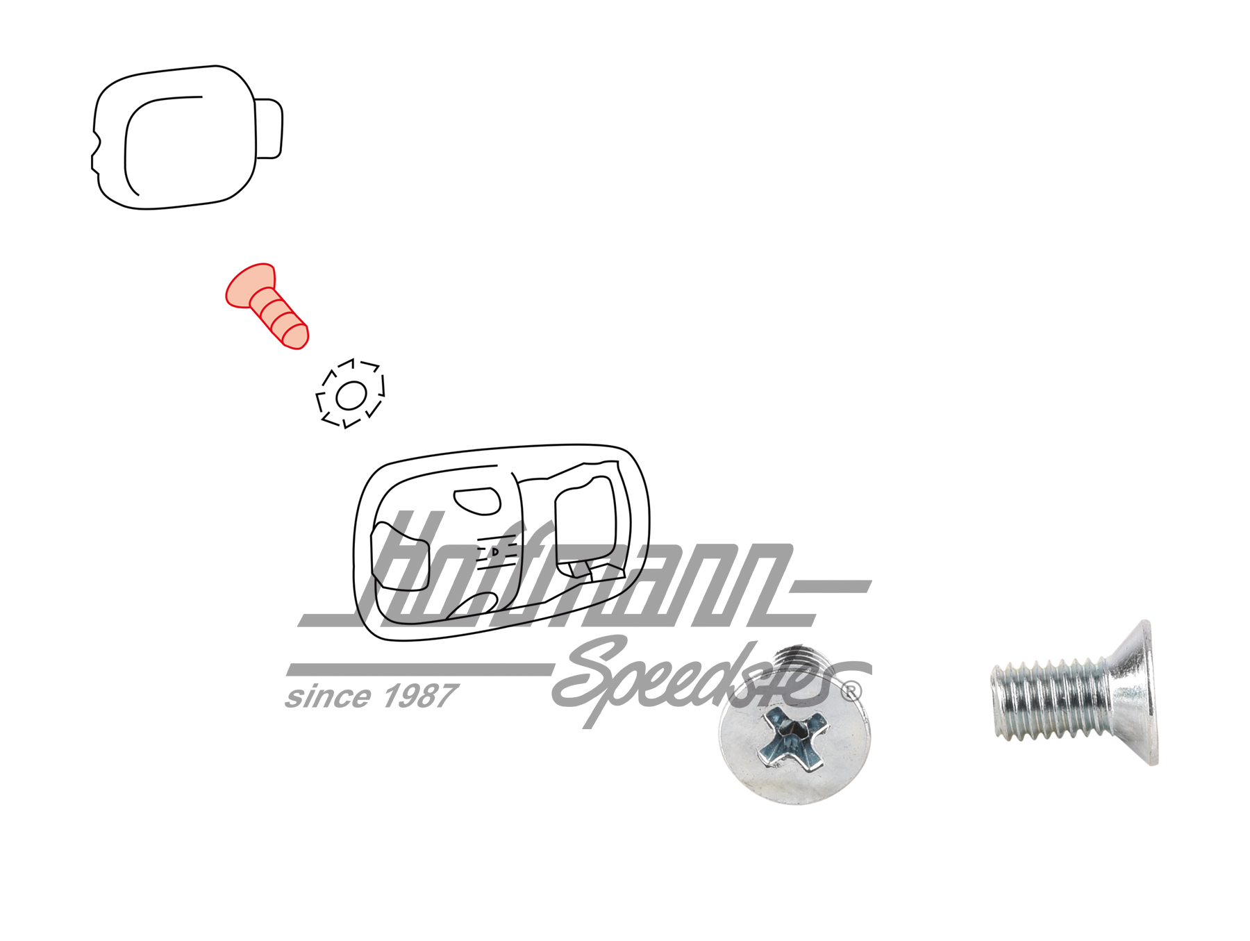 Schrauben, Türöffnerblende, 8.63-(PAAR) Schrauben, Türöffnerblende, 8.63-(PAAR)