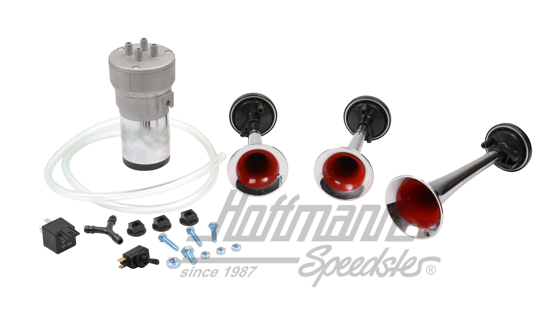 Fanfare, 3 Horn, mit Luftkompressor, 12V