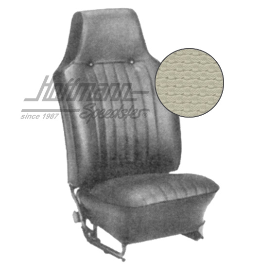 Sitzbezüge, Limousine, 67-69, Korbmuster, altweiß