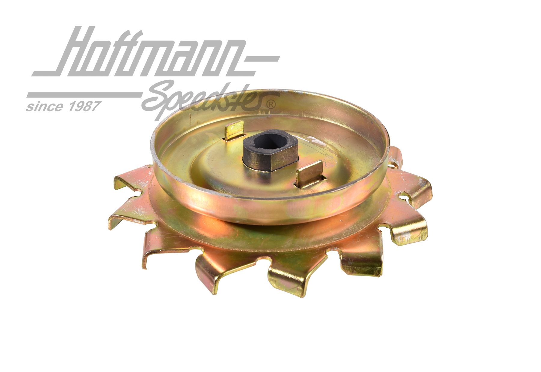 Generatorscheibe, m. Lüfterrad, verzinkt Generatorscheibe, m. Lüfterrad, verzinkt