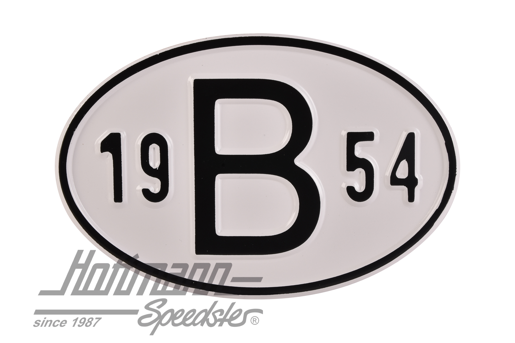 Nationalitätsschild "B", "1954", Alu