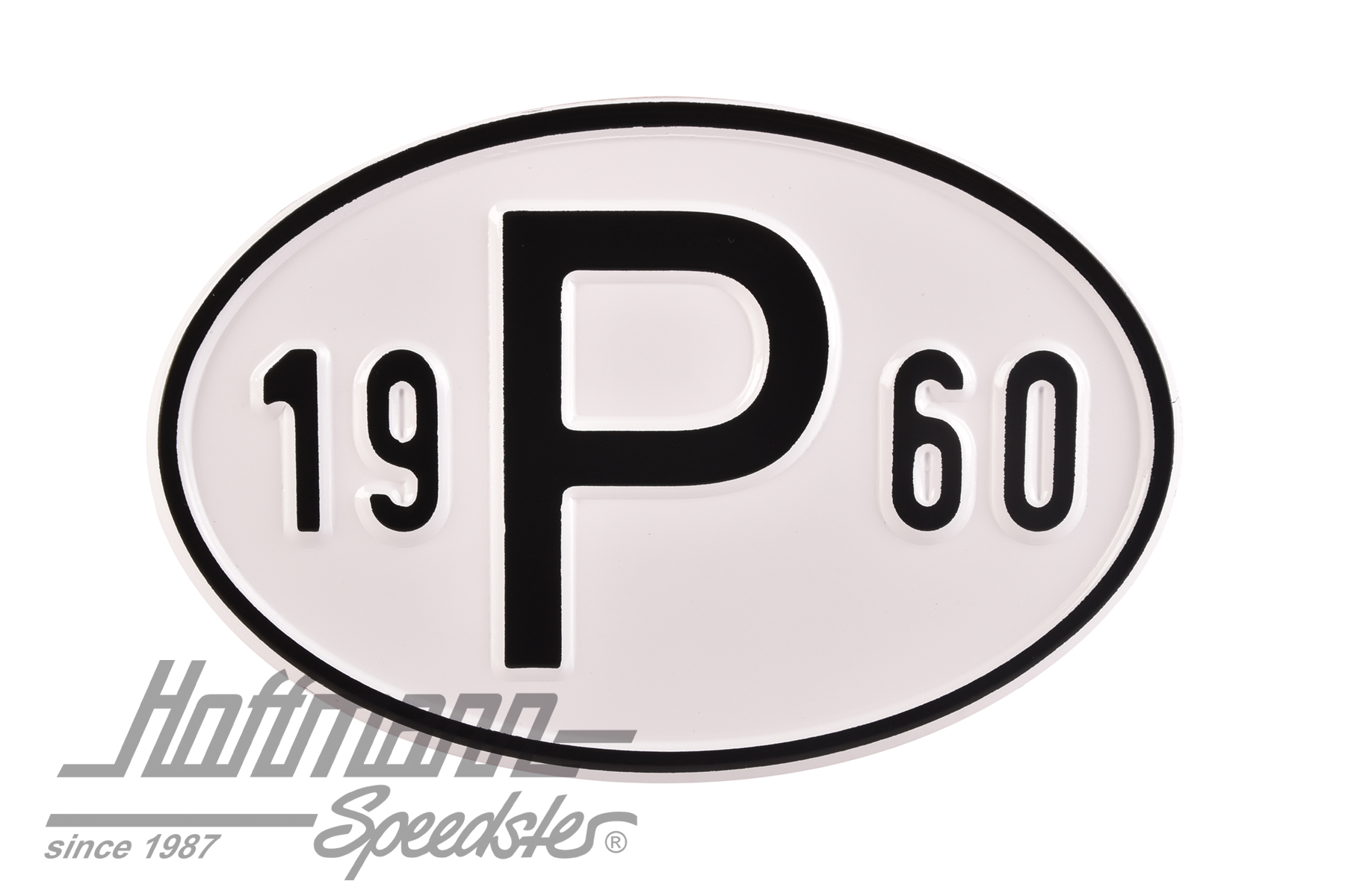 Nationalitätsschild "P", "1960", Alu