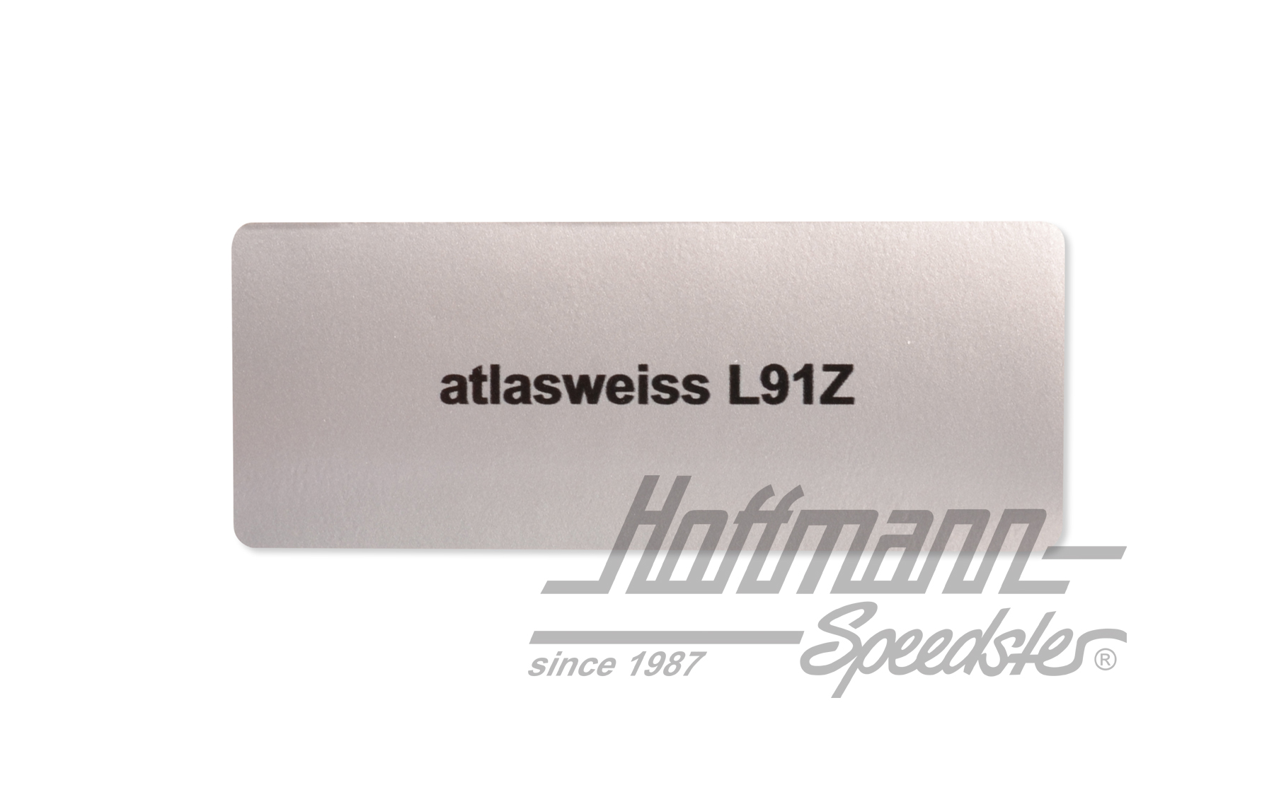 Aufkleber, Farbnummer L91Z, atlasweiss Aufkleber, Farbnummer L91Z, atlasweiss