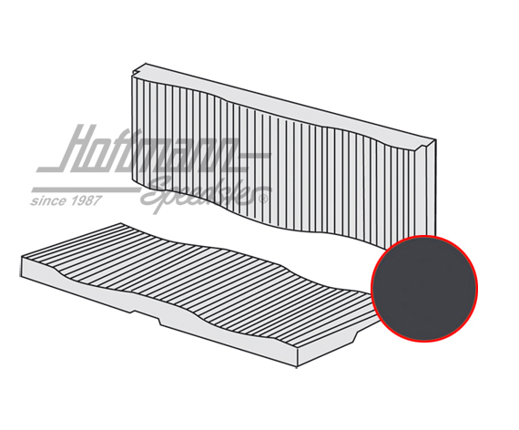 Sitzbankbezug, Karmann Coupé,71-74,schwarz Sitzbankbezug, Karmann Coupé,71-74,schwarz