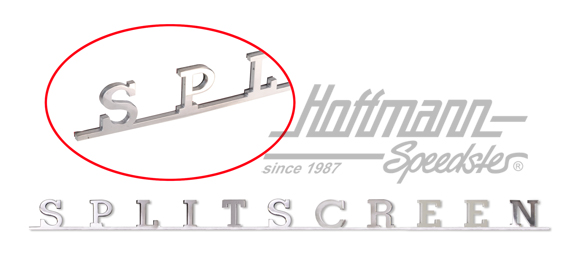 Schriftzug, Bus T1, SPLITSCREEN