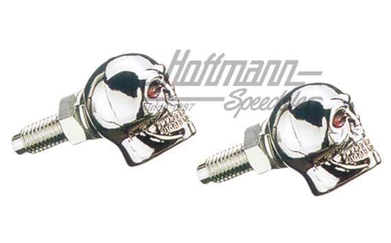 Kennzeichenbefestigung, Totenkopf Kennzeichenbefestigung, Totenkopf