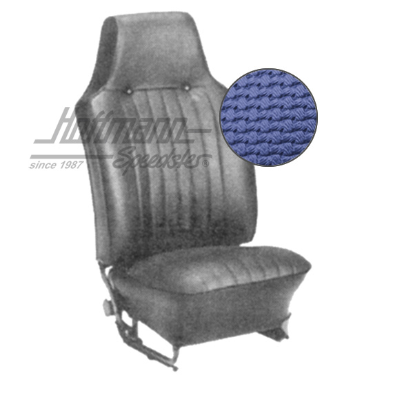 Sitzbezüge, Limousine, 67-69, Korbmuster, blau
