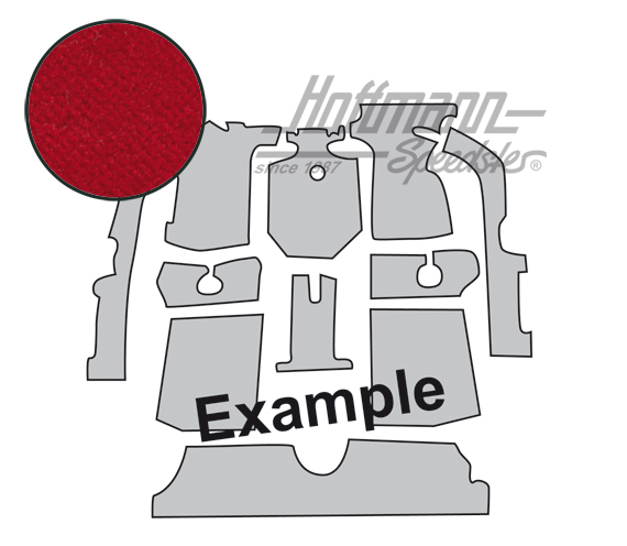 Teppichsatz, Golf Cabrio,79-93, rot Teppichsatz, Golf Cabrio,79-93, rot