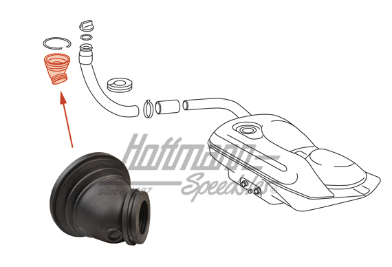 Dichtung, Tankeinfüllstutzen, 911/912 Dichtung, Tankeinfüllstutzen, 911/912