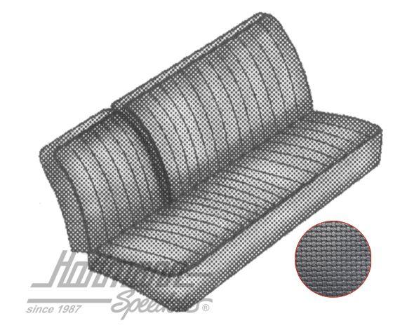 Sitzbezüge, Mittelbank 1/3,63-67,schwarz Sitzbezüge, Mittelbank 1/3,63-67,schwarz
