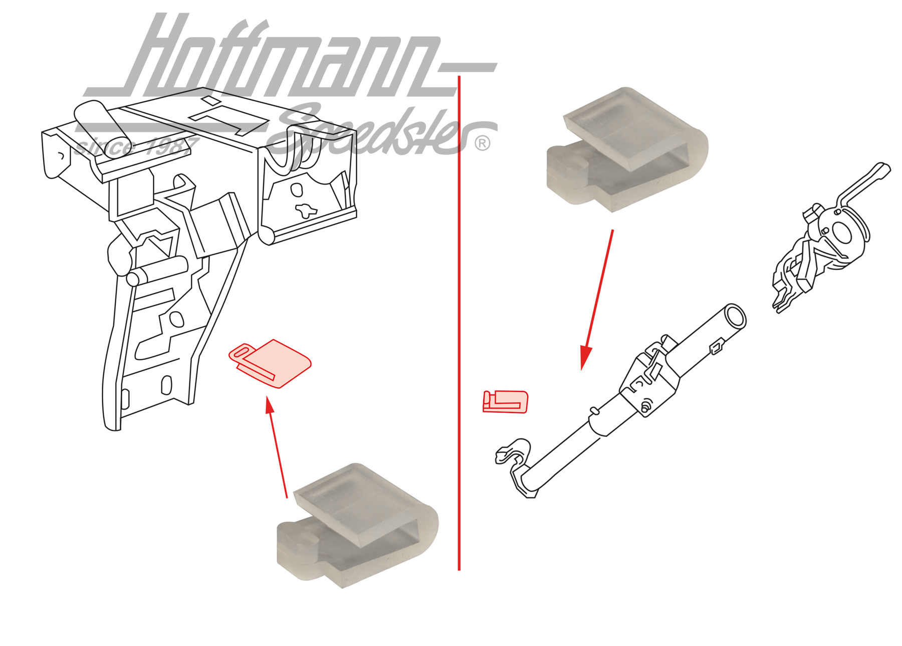 Anschlagpuffer,Pedal/Mantelrohr Anschlagpuffer,Pedal/Mantelrohr