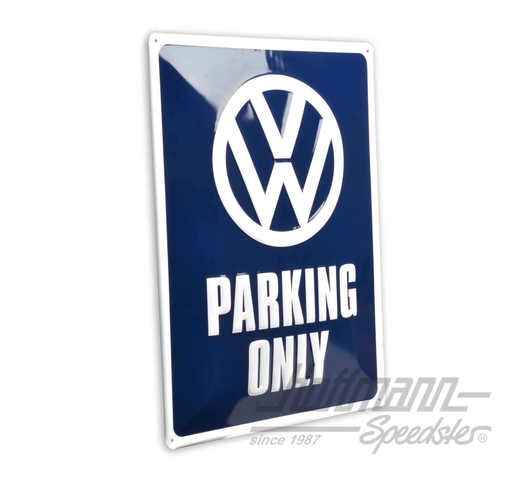 Blechschild, VW Parking only