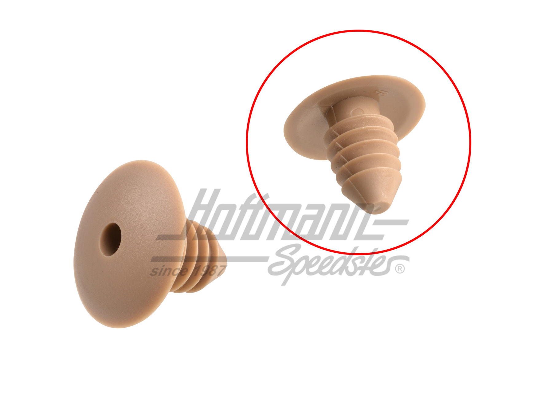 Clip, Verkleidung, Dach, vorne, beige