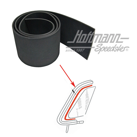 Dichtung zwischen Drehfensterglas und Rahmen Dichtung zwischen Drehfensterglas und Rahmen